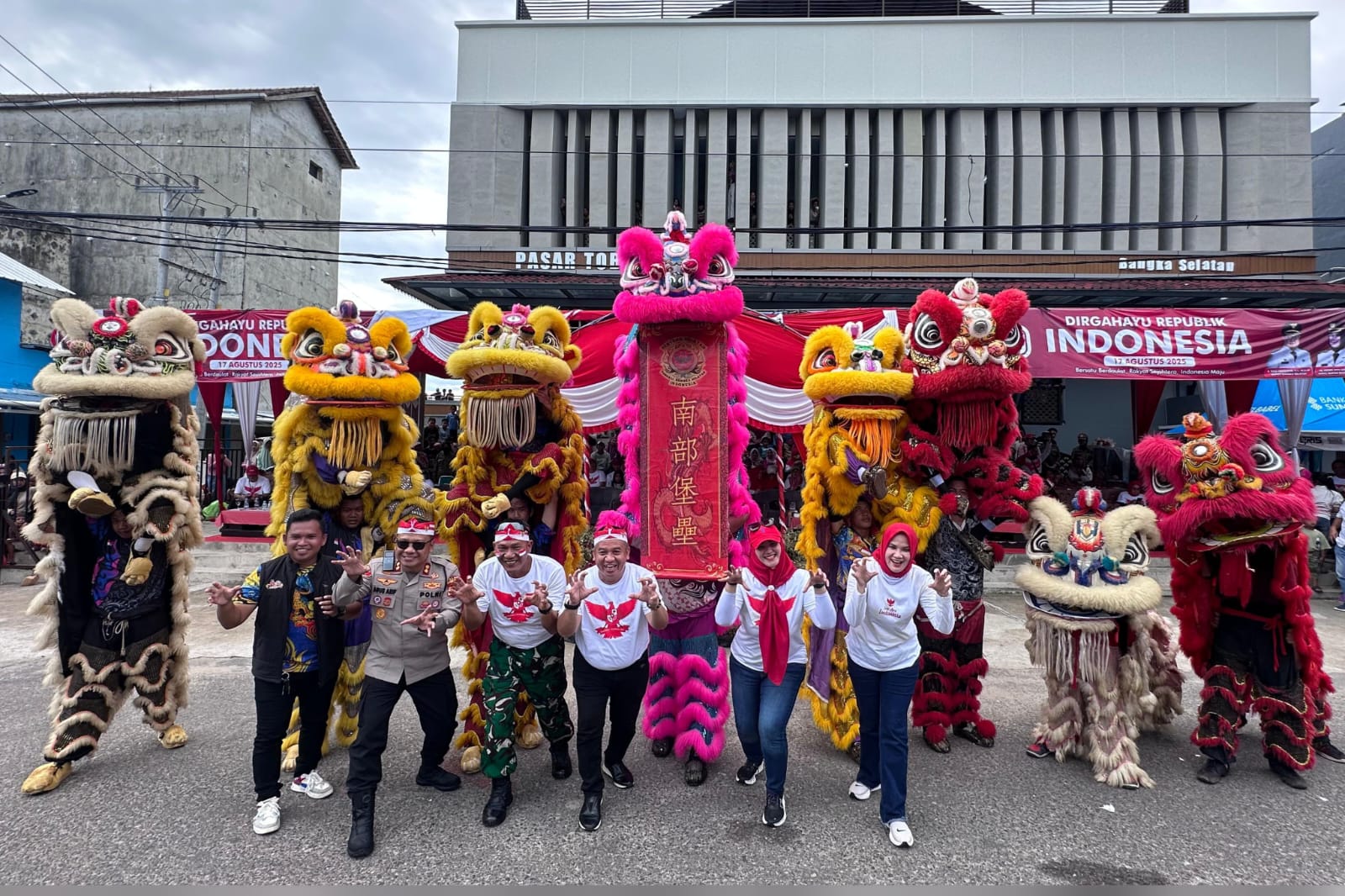 FOBI Basel Tampilkan Atraksi Barongsai di Karnaval HUT ke-80 RI Toboali