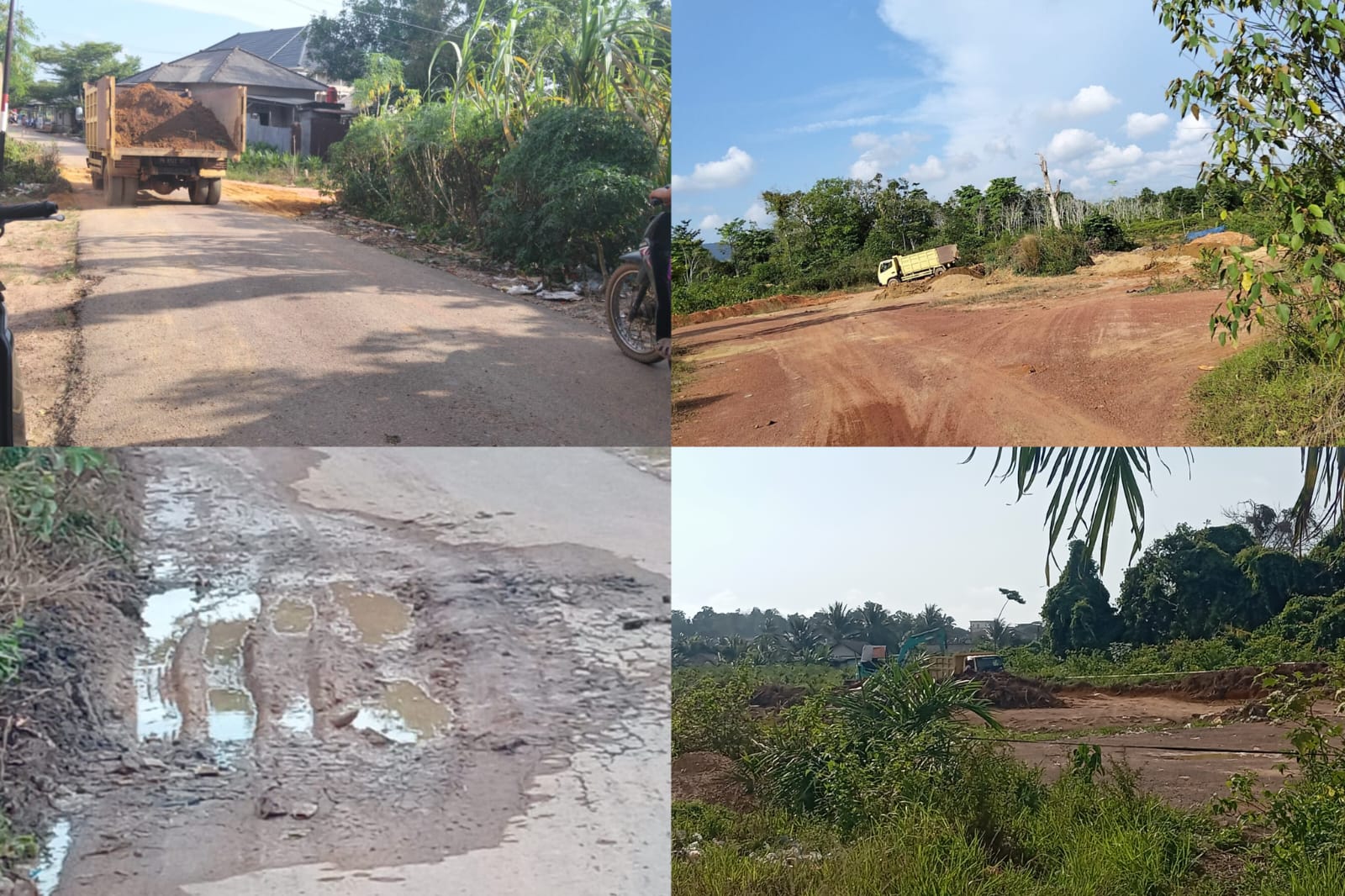 Warga Gang Air Medang Resah, Aktivitas Truk Diduga Angkut Tanah Bertimah Rusak Jalan dan Bikin Berdebu