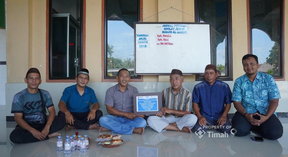 PT Timah Salurkan Bantuan Sarana Ibadah Masjid Al Qomar