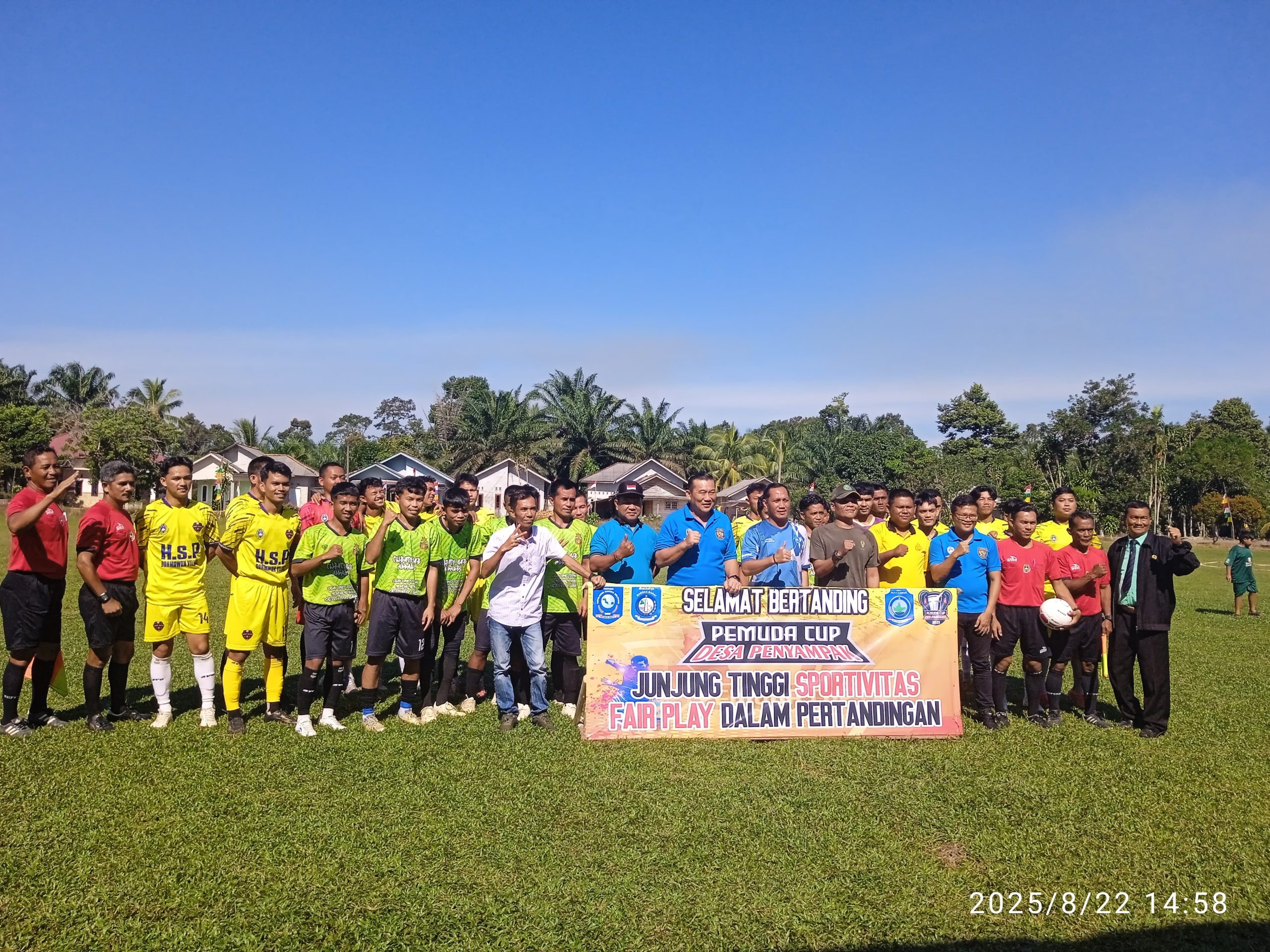 Rayakan Kemerdekaan, Pemuda Desa Penyampak Gelar Turnamen Sepak Bola
