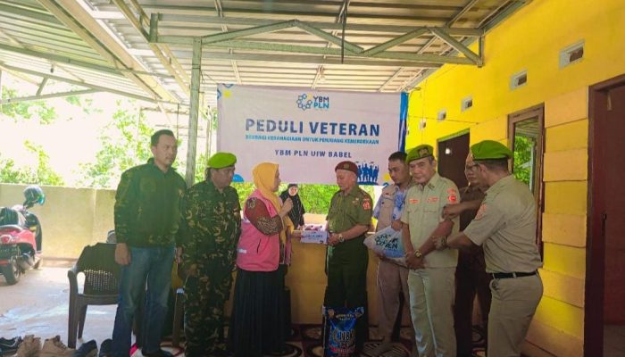 Momentum HUT ke-80 RI, PLN Babel Bersama PPM Santuni Veteran di Pangkalpinang