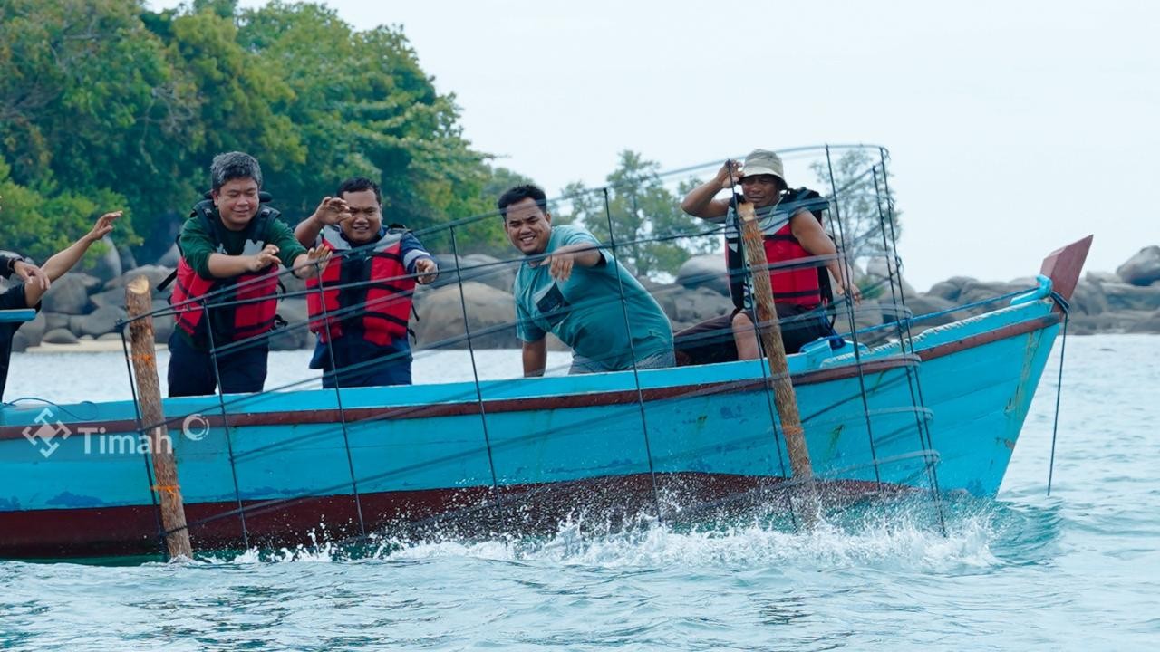 Sejak 2016, PT Timah Konsisten Reklamasi Laut, Ribuan Artificial Reef Sudah Ditenggelamkan