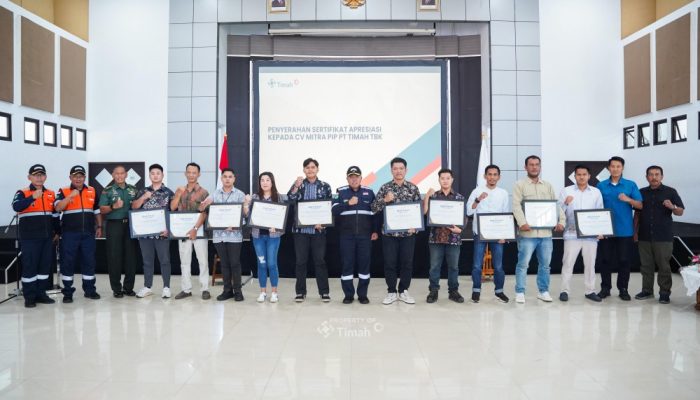 PT Timah Tbk Apresiasi 10 Mitra Usaha Penambangan Laut Terbaik