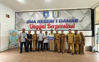 PT Timah Tbk Dukung Pembangunan Sarana dan Prasarana Sekolah di SMAN 1 Damar Belitung Timur