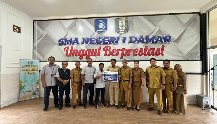 PT Timah Tbk Dukung Pembangunan Sarana dan Prasarana Sekolah di SMAN 1 Damar Belitung Timur
