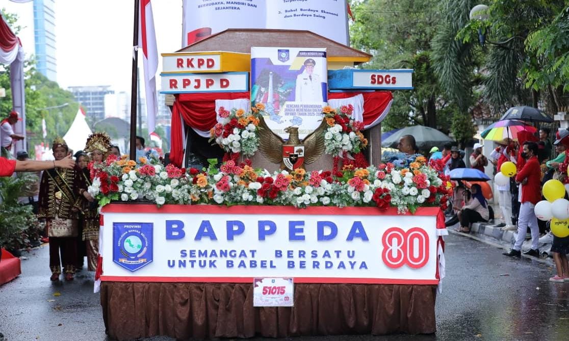 Hidayat Arsani Bersyukur Pawai Karnaval HUT Ke-80 RI di Babel Dapat Antusias dari Masyarakat