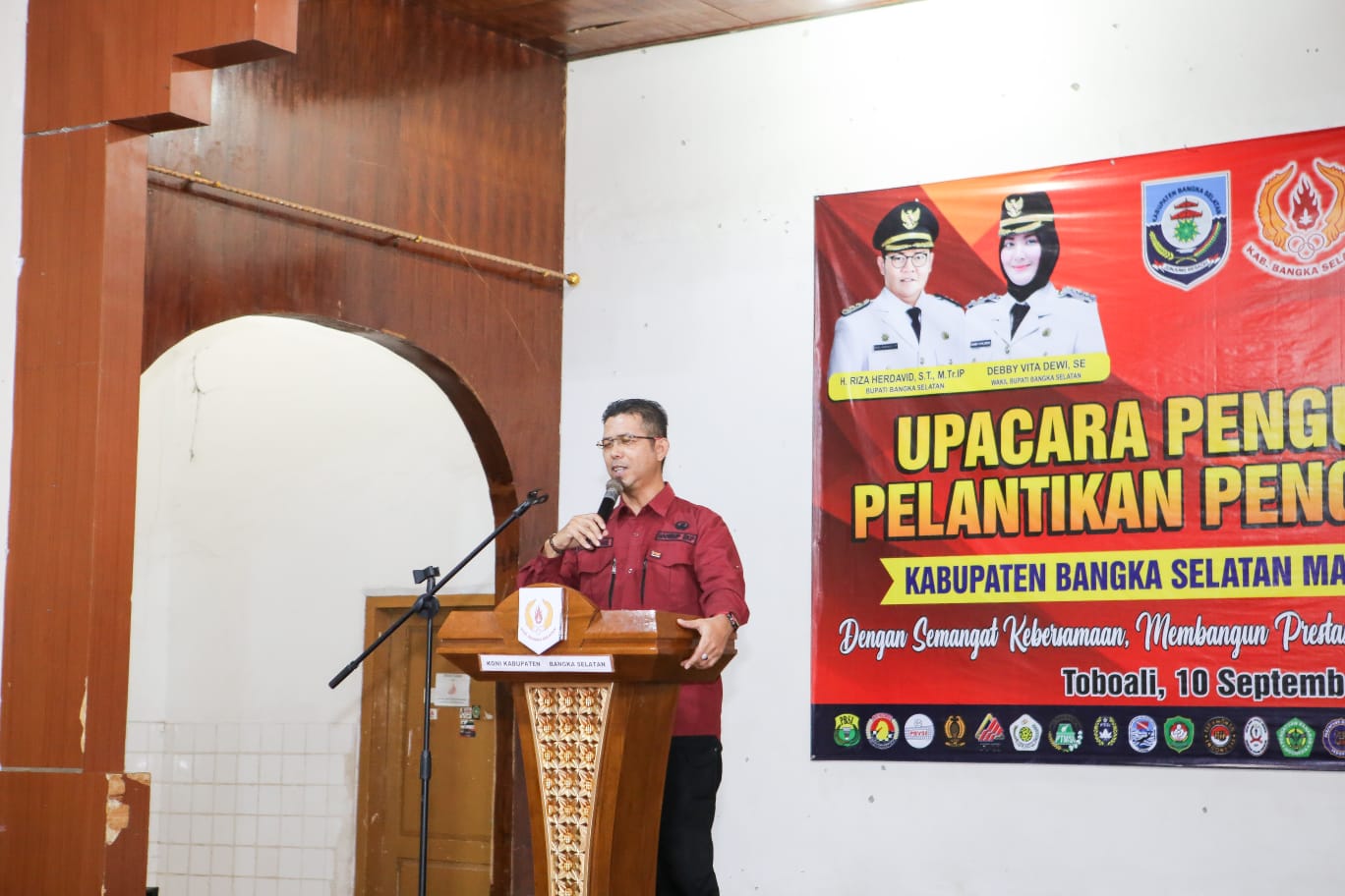 Pemkab Basel Harap KONI di Pimpin Andri Fahrial Bisa Bangkit dan Ukir Prestasi di Porprov 2026