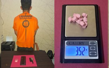 Berusaha Kabur saat Ditangkap, AD alias Giok Diringkus Polres Basel dengan 10 Butir Ekstasi Siap Edar