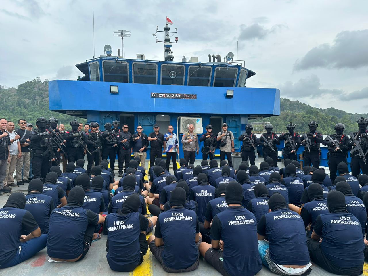 Terindikasi Langgar Aturan, 60 Napi Narkotika dari Babel Dibuang ke Nusakambangan