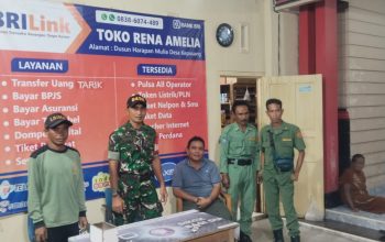 Babinsa Toboali Gandeng Linmas Keposang Gelar Patroli Malam, Sasar Pemukiman dan Titik Keramaian