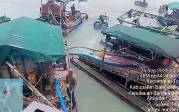 Puluhan Ponton Selam Ilegal Nekat Beraksi di Area KIP PT Timah, Diduga Ada Aktor yang Membekingi