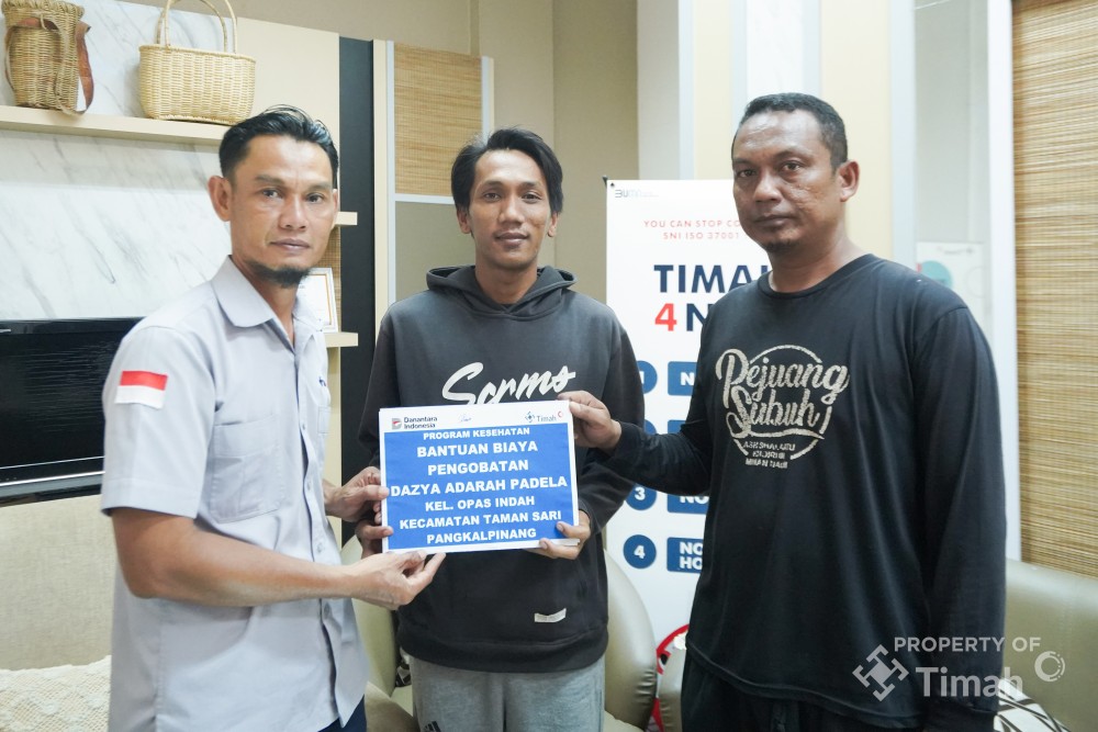 Peduli Masyarakat, PT Timah Bantu Biaya Pengobatan Balita yang Derita Bibir Sumbing dan Gangguan Paru-Paru