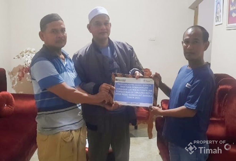Wujud Kepedulian Sosial, PT Timah Bantu Perbaikan Sarana Pemakaman di Tanjung Ratu