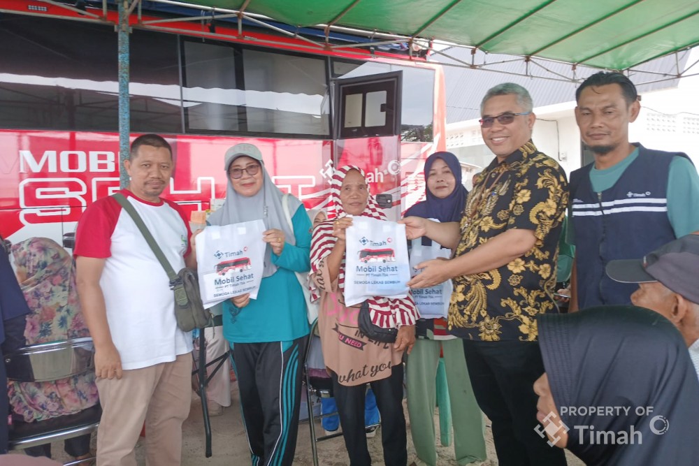 Mobil Sehat PT Timah Layani Pengobatan Gratis di Kawasan Wisata Bozem, Warga Sambut Antusias