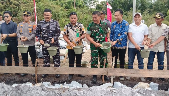 Kodim Basel Tegaskan Komitmen Dukung Program Nasional Lewat Pembangunan KMP di Dua Desa
