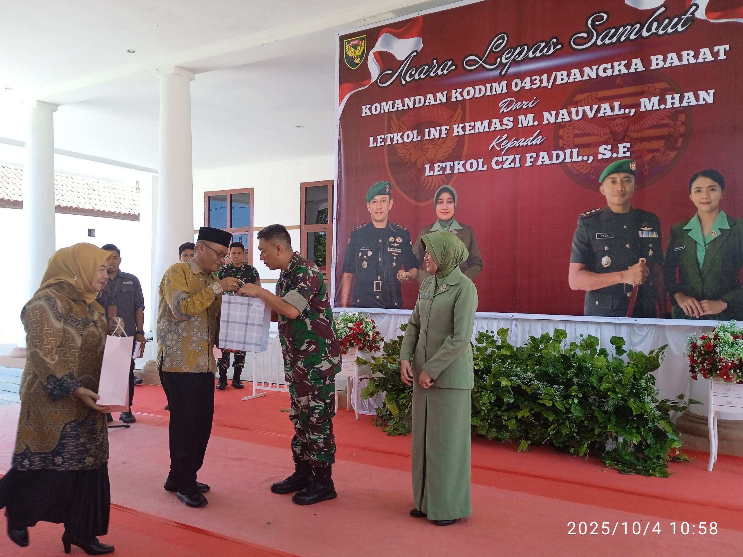 Cerita Humanis Lepas Sambut Dandim 0431 Bangka Barat: Pemerintah, Pantun, dan Persaudaraan