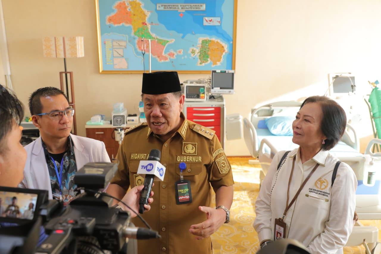 Sambut Kedatangan Presiden, Gubernur Hidayat Pastikan Fasilitas Kesehatan Prima 
