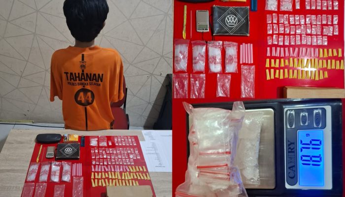 Transaksi di Pinggir Jalan S.PB Desa Rias, Pemuda Dusun Limus Dibekuk Polisi, Sabu 18,76 Gram Diamankan