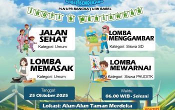 PLN Babel Rayakan HLN ke-80 dengan Jalan Sehat dan Lomba Masak, Ada Hadiah Motor Listrik hingga Umrah Gratis