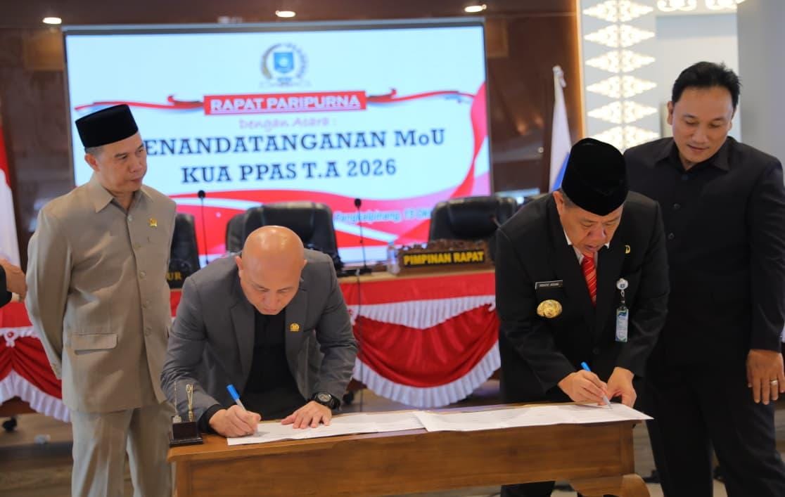 KUA-PPAS 2026 Disepakati, DPRD Babel Tegaskan Komitmen Sinergi dengan Pemprov