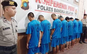 7 Pelaku Pencurian di Bangka Selatan Ditangkap Selama Operasi Tertib Menumbing 2025