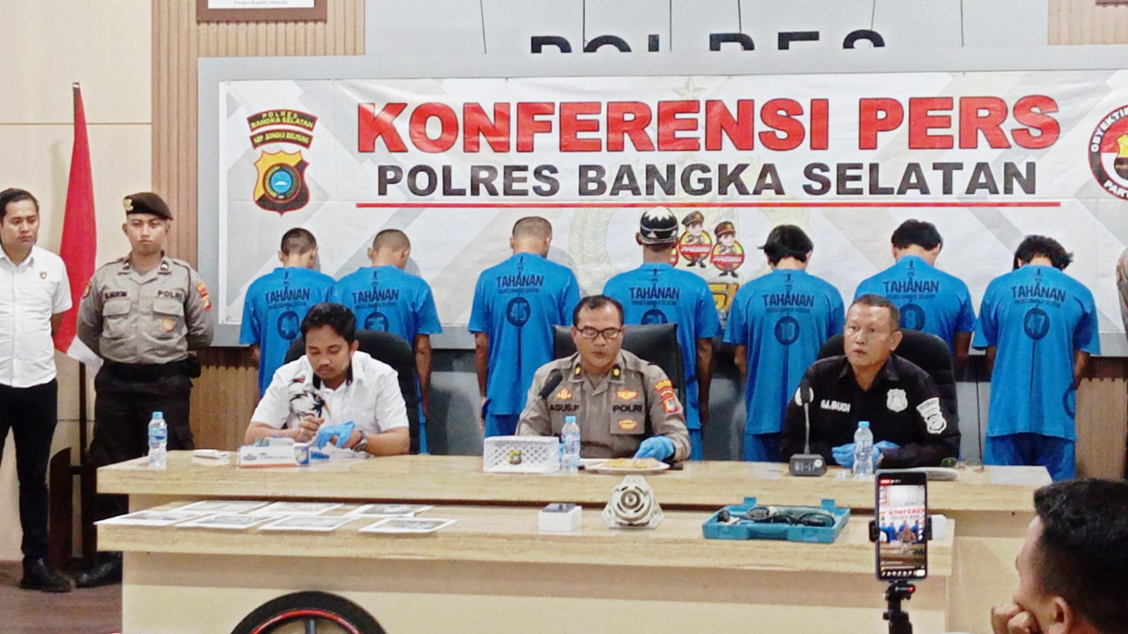 Usai Amankan 7 Pelaku Pencurian, Polres Basel Ajak Masyarakat Berperan Aktif Cegah Kejahatan