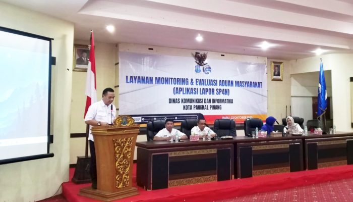 Pemkot Pangkalpinang Evaluasi Layanan LAPOR SP4N, Janji Respons Cepat Aduan Warga