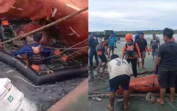 Diterjang Ombak Besar, TB Kawan Kita XI Tenggelam di Perairan Pulau Seliu Belitung, 1 ABK Tewas