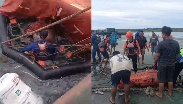 Diterjang Ombak Besar, TB Kawan Kita XI Tenggelam di Perairan Pulau Seliu Belitung, 1 ABK Tewas
