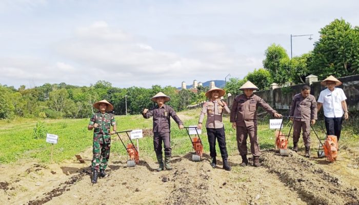 Sinergi Wujudkan Ketahanan Pangan, Polres dan Pemkab Bangka Barat Tanam Jagung Bersama Petani