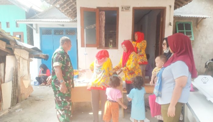 Babinsa Koramil 2307/Ciwandan Laksanakan Kegiatan Puanter di Wilayah Kebonsari dan Kepuh