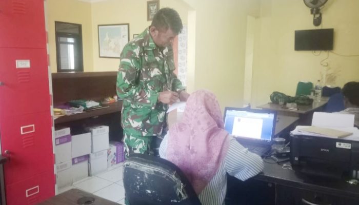 Babinsa Koramil 2302/Bojonegara Laksanakan Kegiatan Puanter di Wilayah Binaan