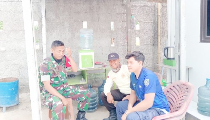 Koramil 2304/Anyar Laksanakan Kegiatan Komsos Bahas Kebersihan dan Kamtibmas di Dua Desa