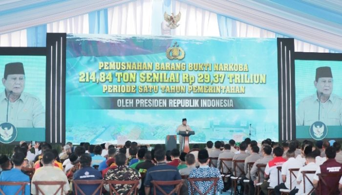 Presiden Prabowo : Tidak Ada Titipan, Hanya Tiga Amanat Berantas Narkoba, Penyelundupan, dan Judi Online