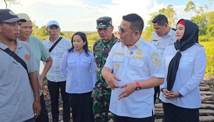 Tindaklanjuti Laporan Warga, Bupati dan Wakil Bupati Basel Sidak DAS Desa Pergam