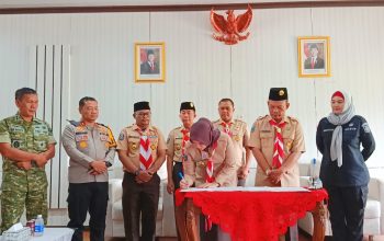 Usai Teken PKS P4GN, Wabup Debby Harap Kwarda Pramuka Jadi Pelopor Anti Narkoba