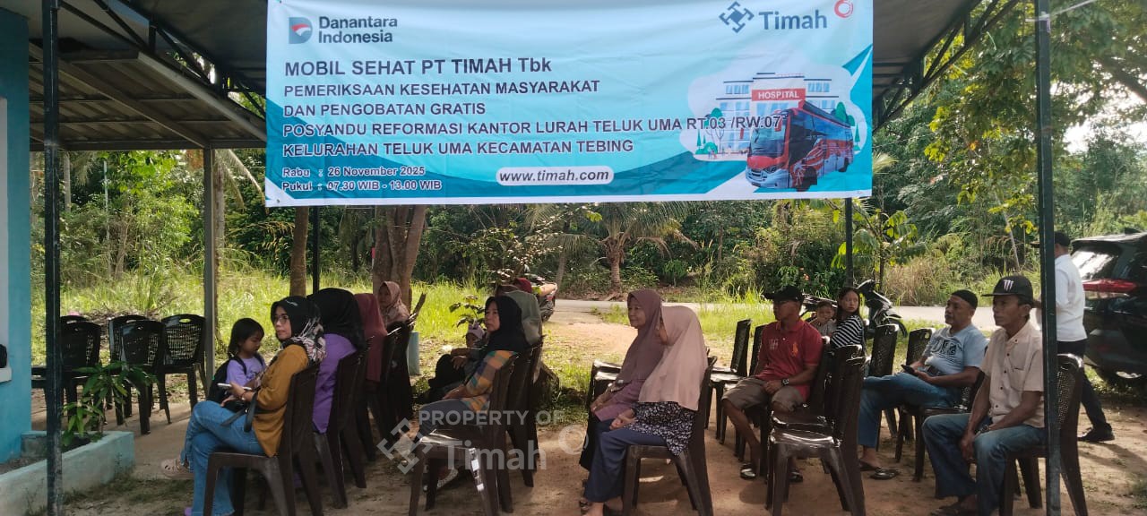 Mobil Sehat PT Timah Layani Warga Teluk Uma, Dari Lansia hingga Anak Stunting