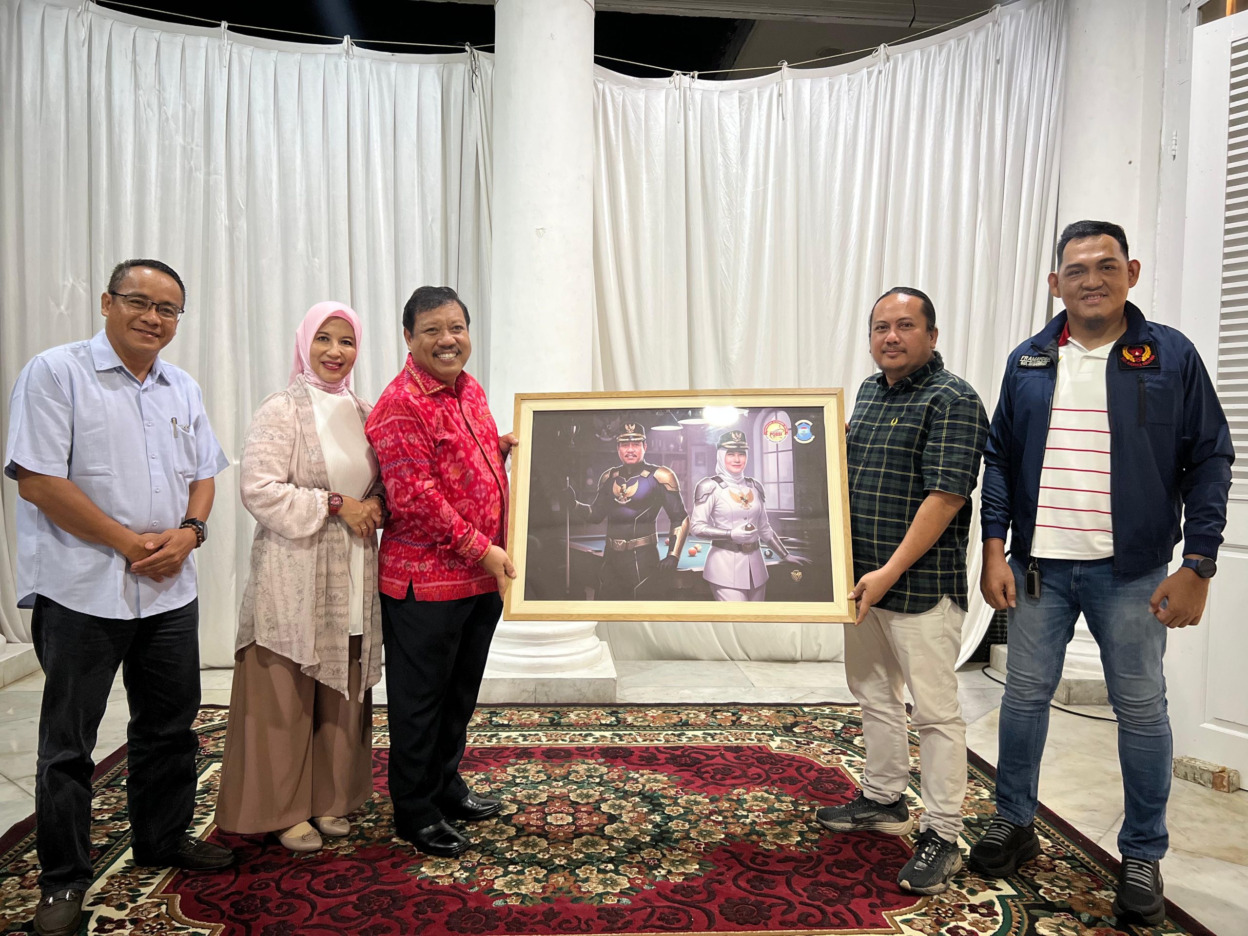 Wali Kota Pangkalpinang-POBSI Babel Ramah Tamah Bersama 7 Kontingen Kejurda Biliar 2025