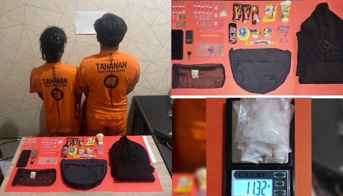 Dua Pemuda Desa Rias Diciduk saat Edarkan Sabu, Barang Bukti 11,32 Gram Diamankan