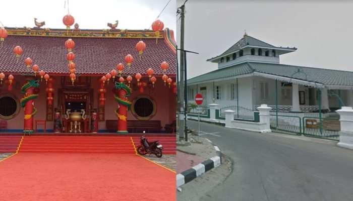 Potret Toleransi di Mentok: Masjid dan Kelenteng Berdiri Saling Berhadapan Sejak Abad ke-19