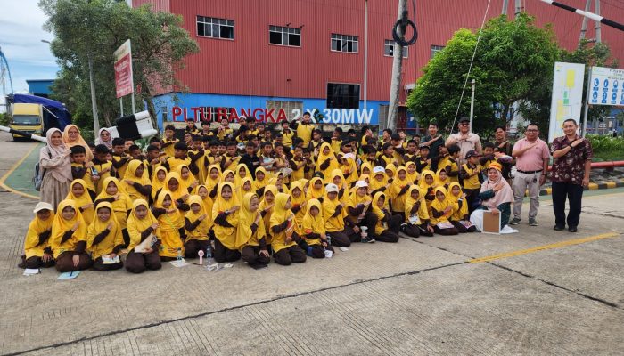PLN UPK Babel Ajak Siswa SD Kenali Proses Kerja PLTU Air Anyir