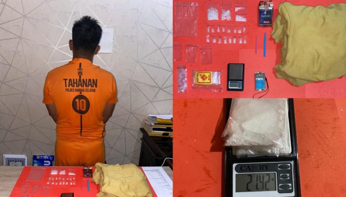 Pengedar Sabu di Toboali Tumbang Lagi, Polisi Amankan 21,42 Gram Sabu