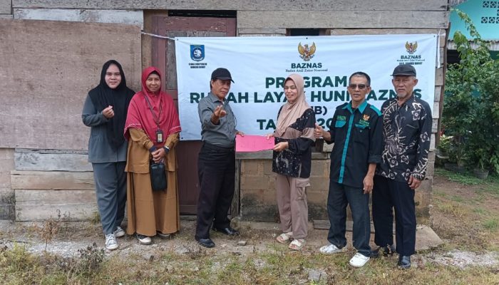 Program Pusat, Baznas Bangka Barat Bangun Empat Rumah Layak Huni untuk Warga Kurang Mampu