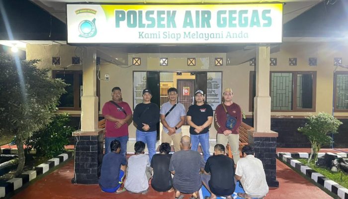 6 Pencuri Mesin PS di Kebun Villa Bintang Diciduk Polsek Airgegas, Motif Terdesak Ekonomi