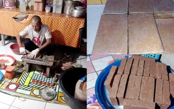 Di Tengah Isu Pewarna Tekstil, Pembuat Terasi Rumahan Toboali Tetap Jaga Keaslian Olahan