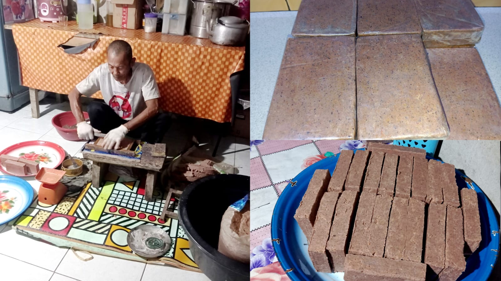 Di Tengah Isu Pewarna Tekstil, Pembuat Terasi Rumahan Toboali Tetap Jaga Keaslian Olahan
