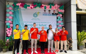 Peringati HKN ke-61, Dinkes Pangkalpinang Gelar Fun Walk dan Senam Sehat