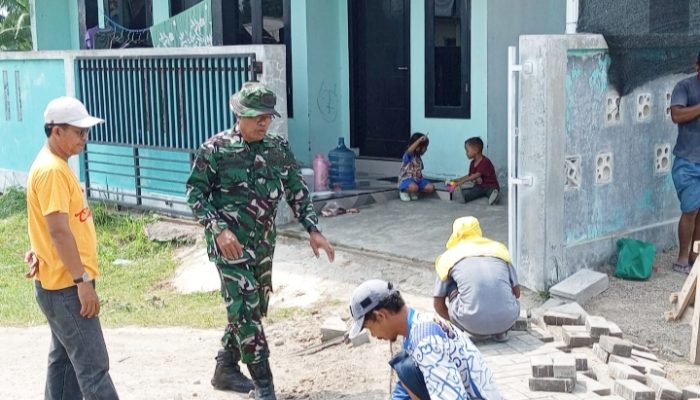 Koramil 2301/Cilegon Gelar Karya Bakti Bersama Warga di Dua Kelurahan