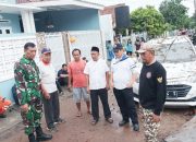 Babinsa Koramil 2301/Cilegon Bantu Penanganan Banjir di Wilayah Binaan