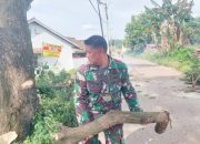Koramil 2306/Mancak Gelar Kegiatan Karbak Bersama Warga di Dua Desa